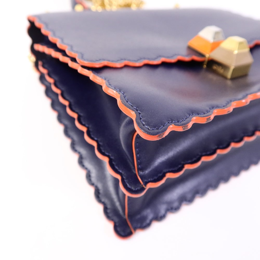 Fendi Kan I Small Navy - 10