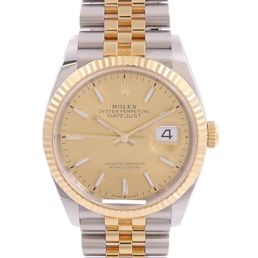 Rolex Datejust 126233 Auto Steel Gold: Automatic Datejust 126233 in 18K yellow gold and stainless steel. Case 36mm, max wrist 17cm, band 15-20mm. Includes storage box, guarantee and case.