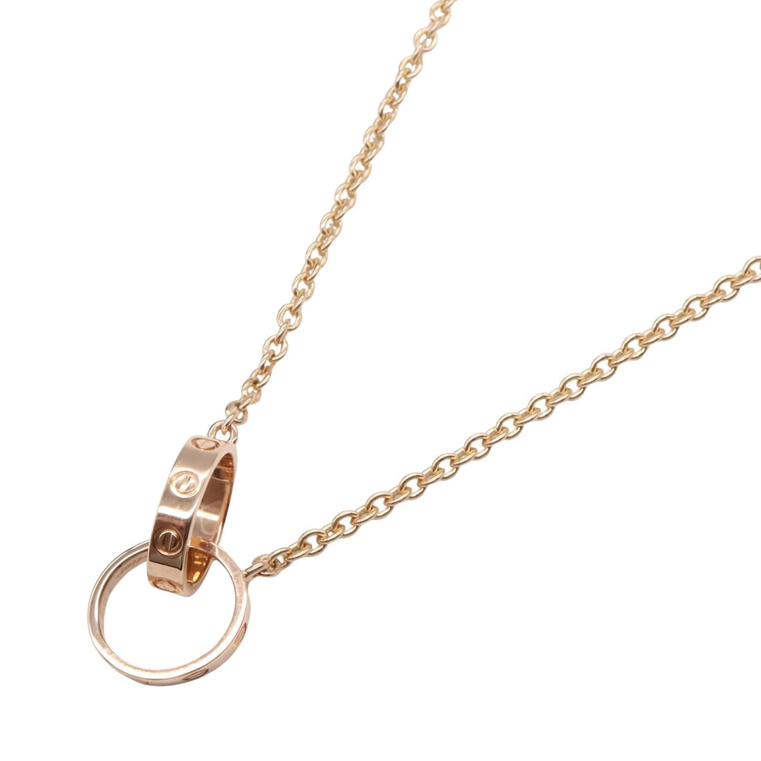 Cartier Baby Love Necklace Gold: Baby Love necklace in K18 pink gold.