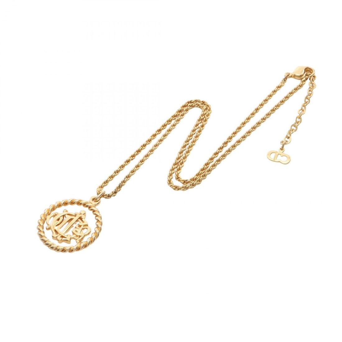 Dior Large Logo Circle Necklace - 2