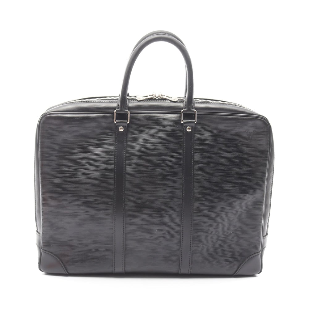 Louis Vuitton PDV Epi Noir Briefcase: Porte Documents Voyage briefcase M59162 in black leather. Size 40 x 31 x 6 cm. Handle 38 cm.
