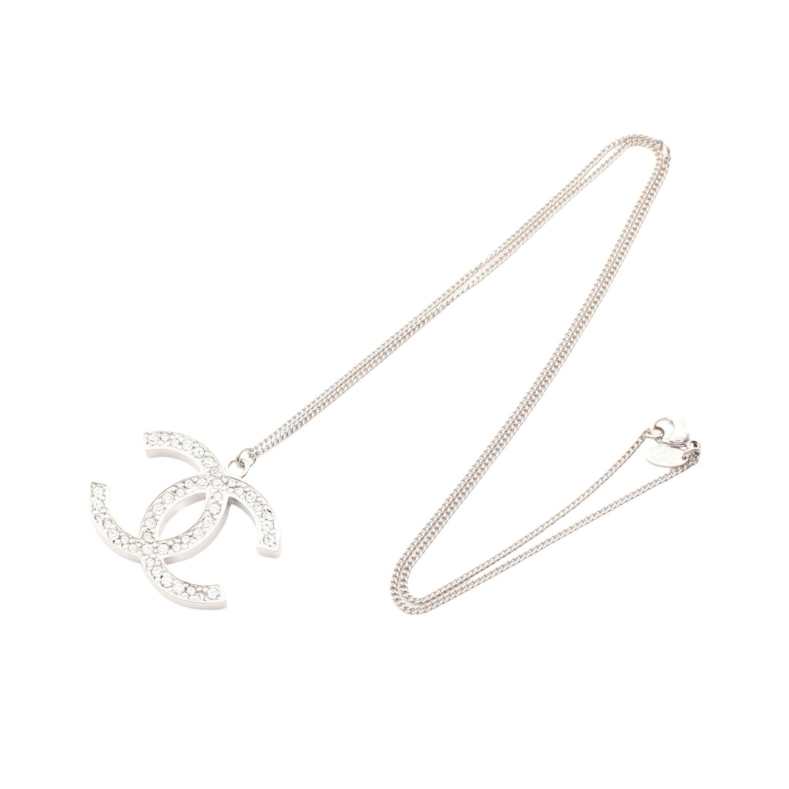 Chanel Coco Mark Rhinestone Silver - 2