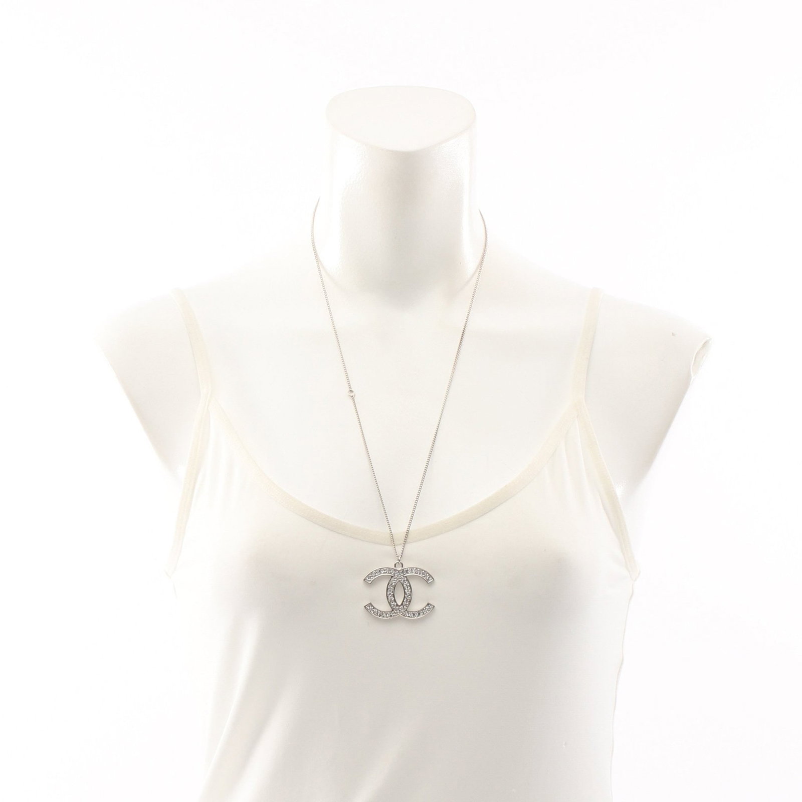 Chanel Coco Mark Rhinestone Silver - 5