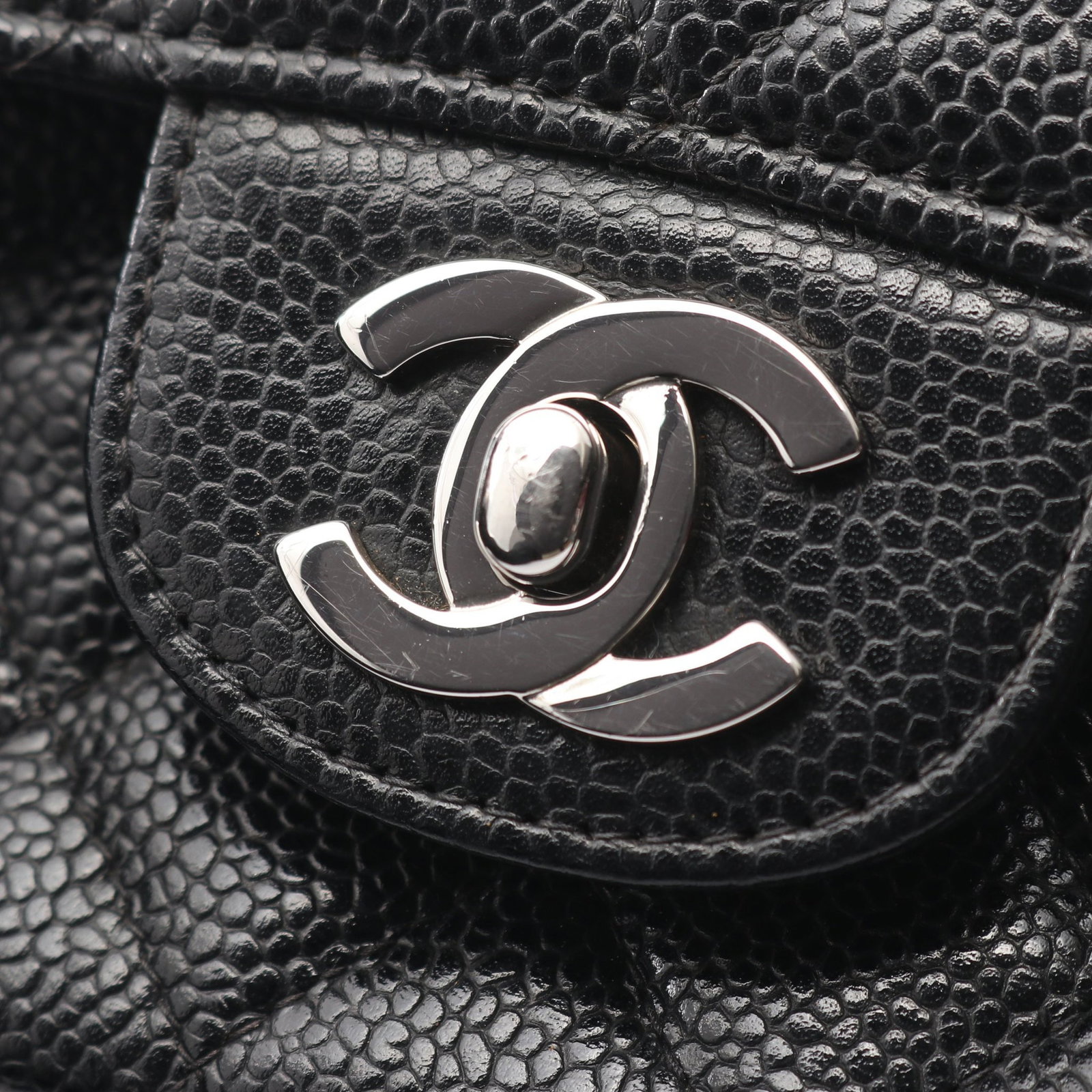 Chanel Double Flap Black Caviar - 10