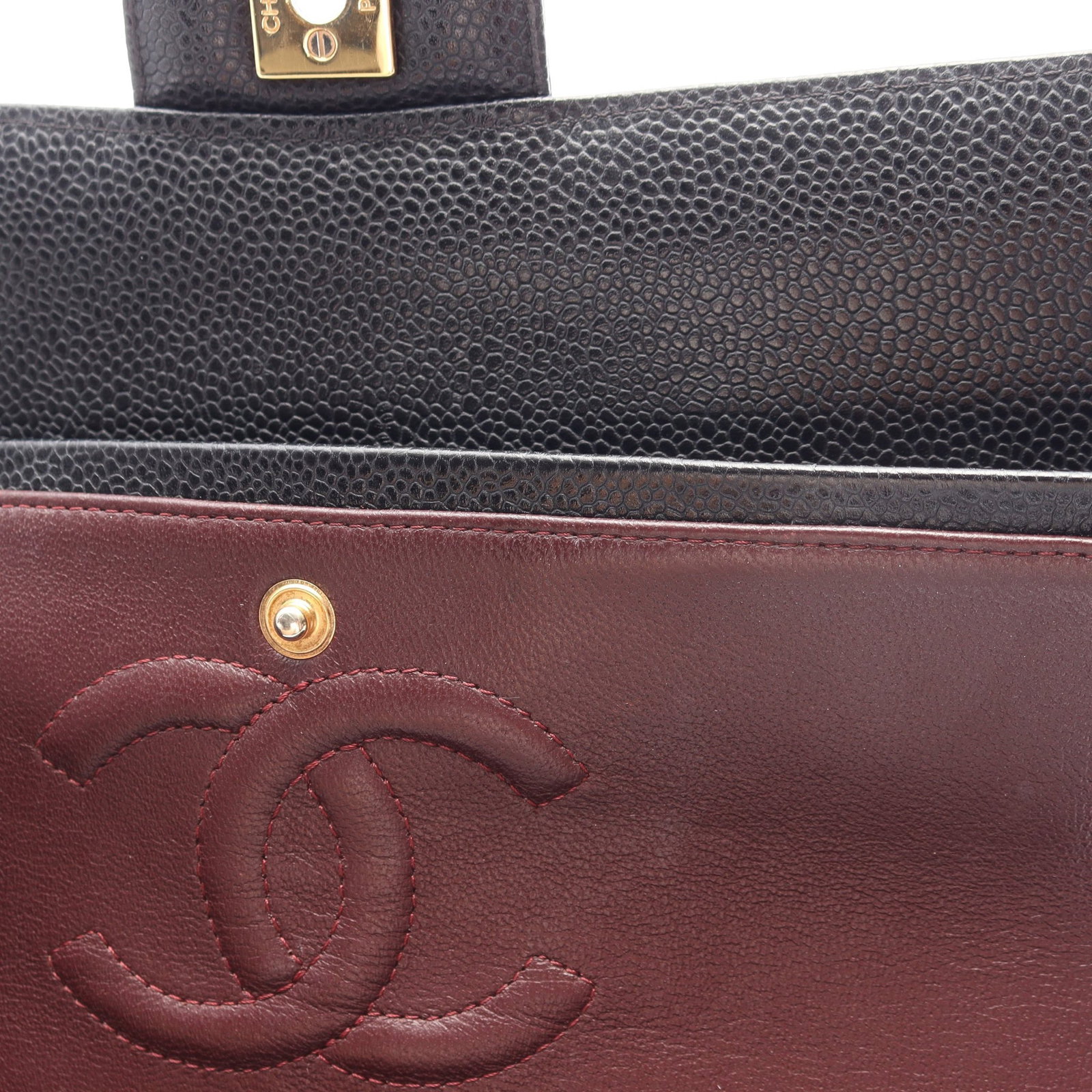 Chanel Double Flap Black Caviar - 7