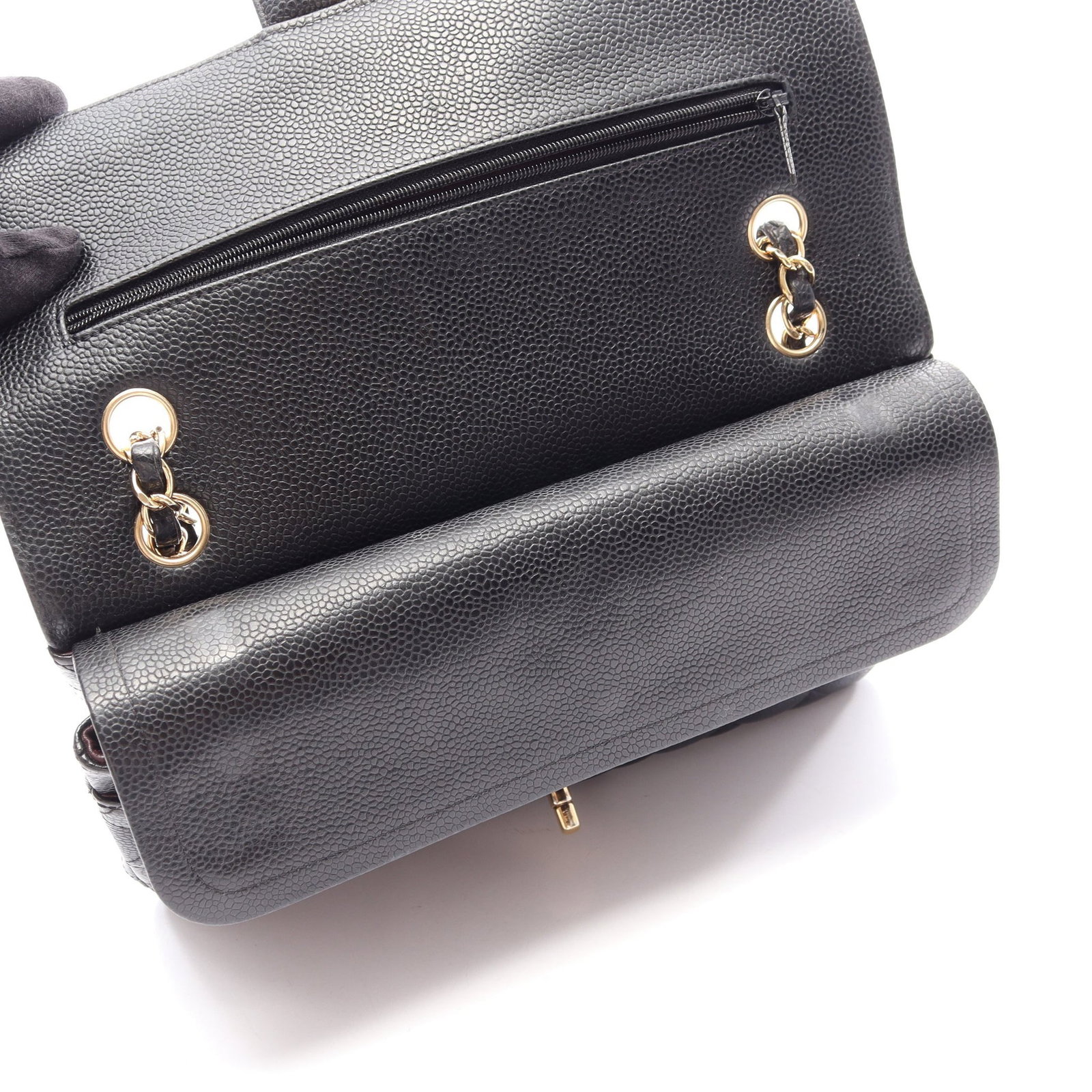 Chanel Double Flap Black Caviar - 8
