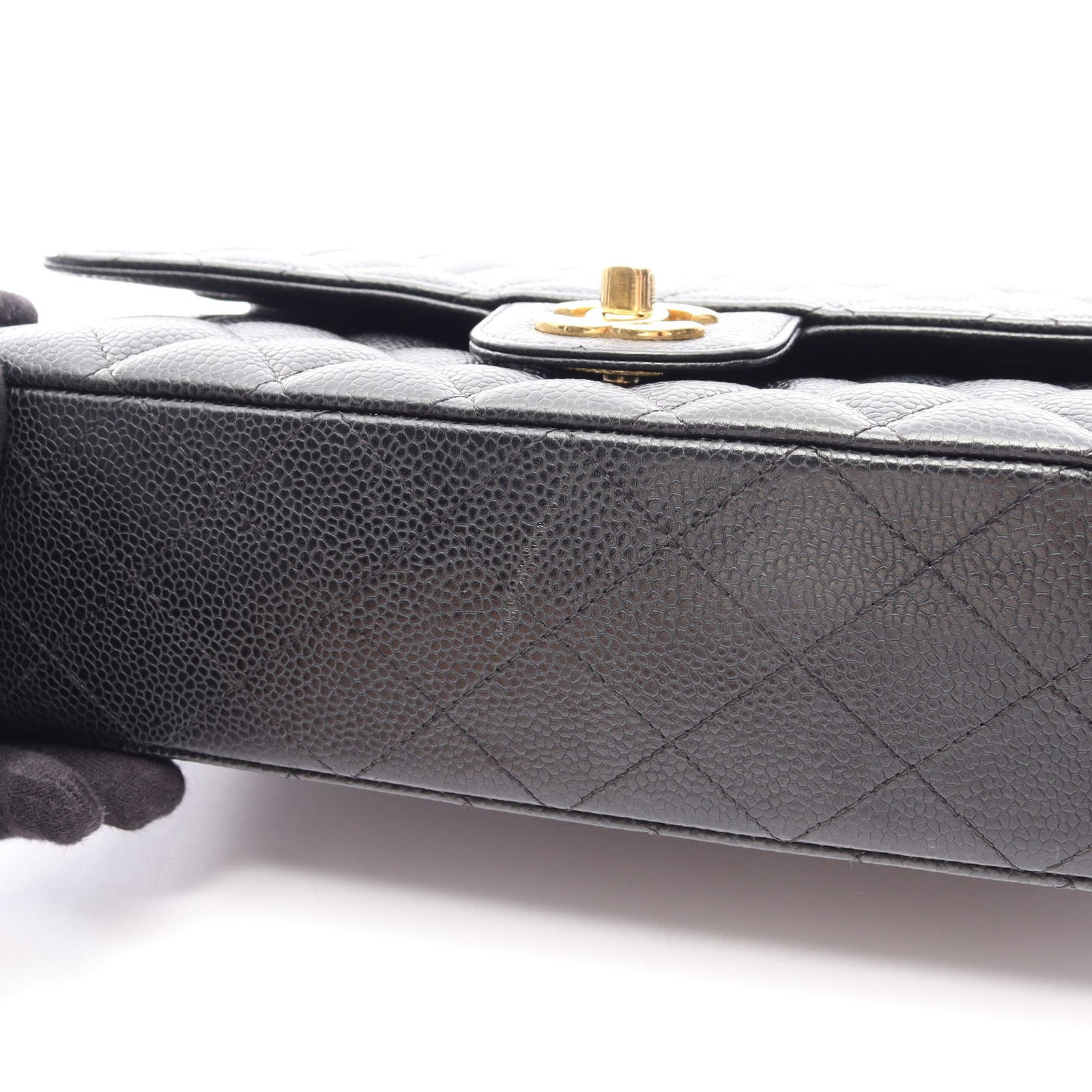 Chanel Double Flap Black Caviar - 9