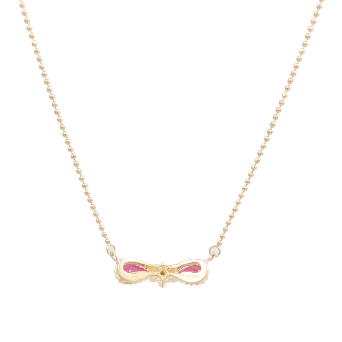 Ruby Diamond Necklace Yellow Gold - 2
