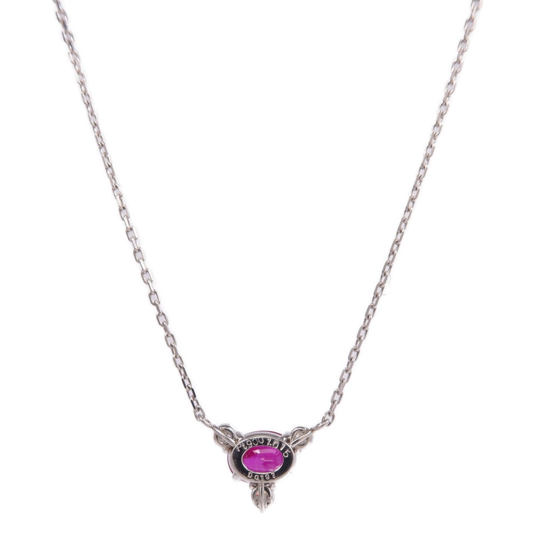 Ruby Diamond Necklace Platinum - 2