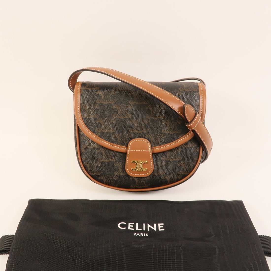 Celine Mini Besace Brown - 9