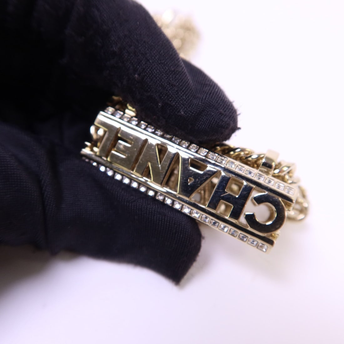 Chanel Crystal Gold Choker - 9