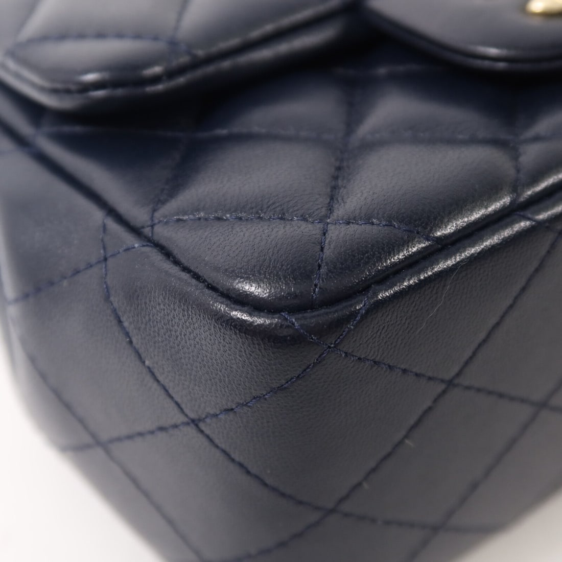 Chanel Mini Classic 17 Navy - 12