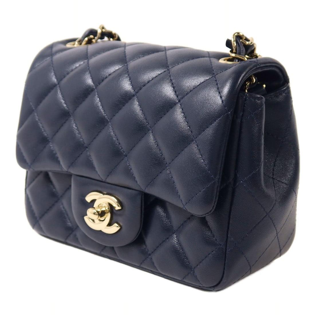 Chanel Mini Classic 17 Navy - 3