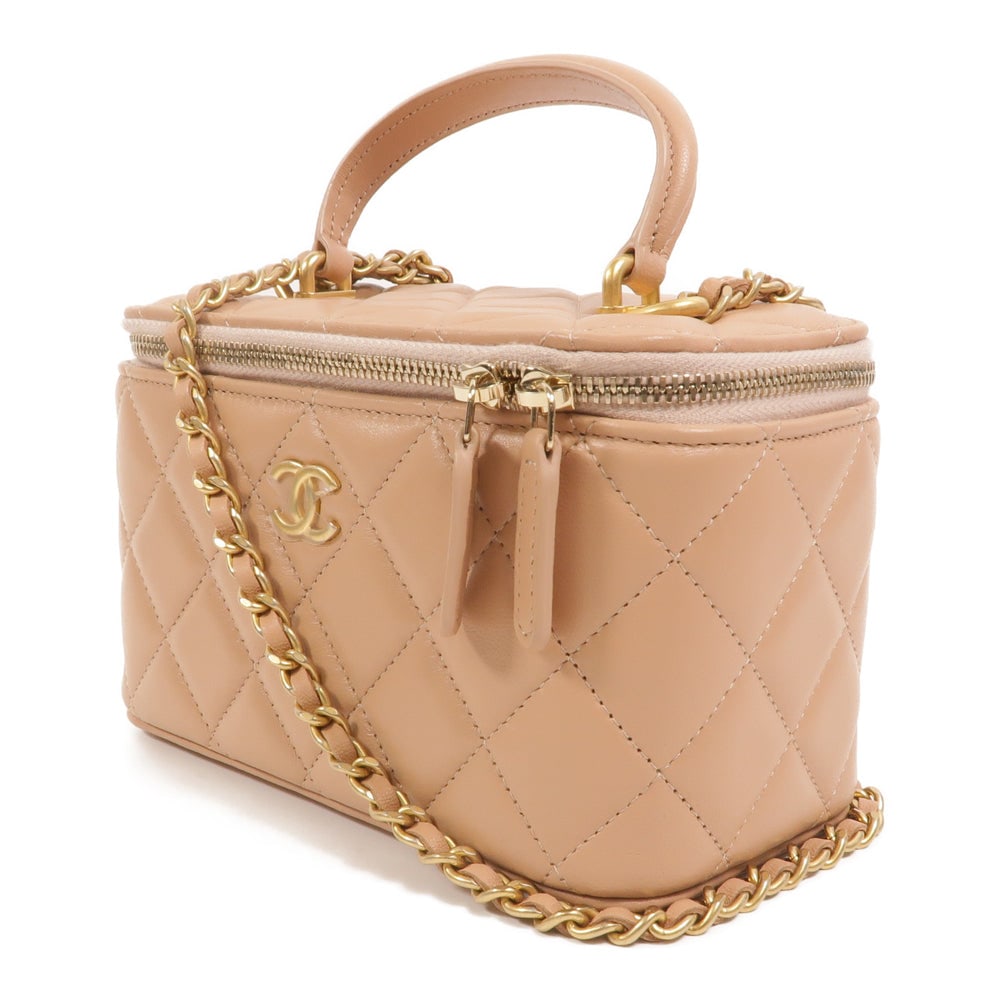 Chanel Top Handle Vanity Beige - 3