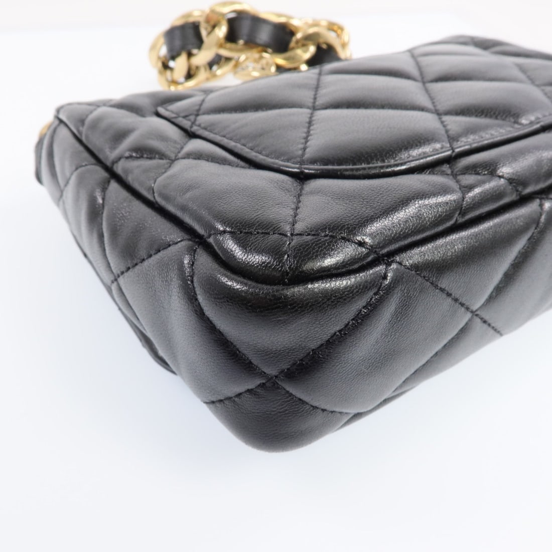 Chanel Chain Shoulder Bag Black - 9