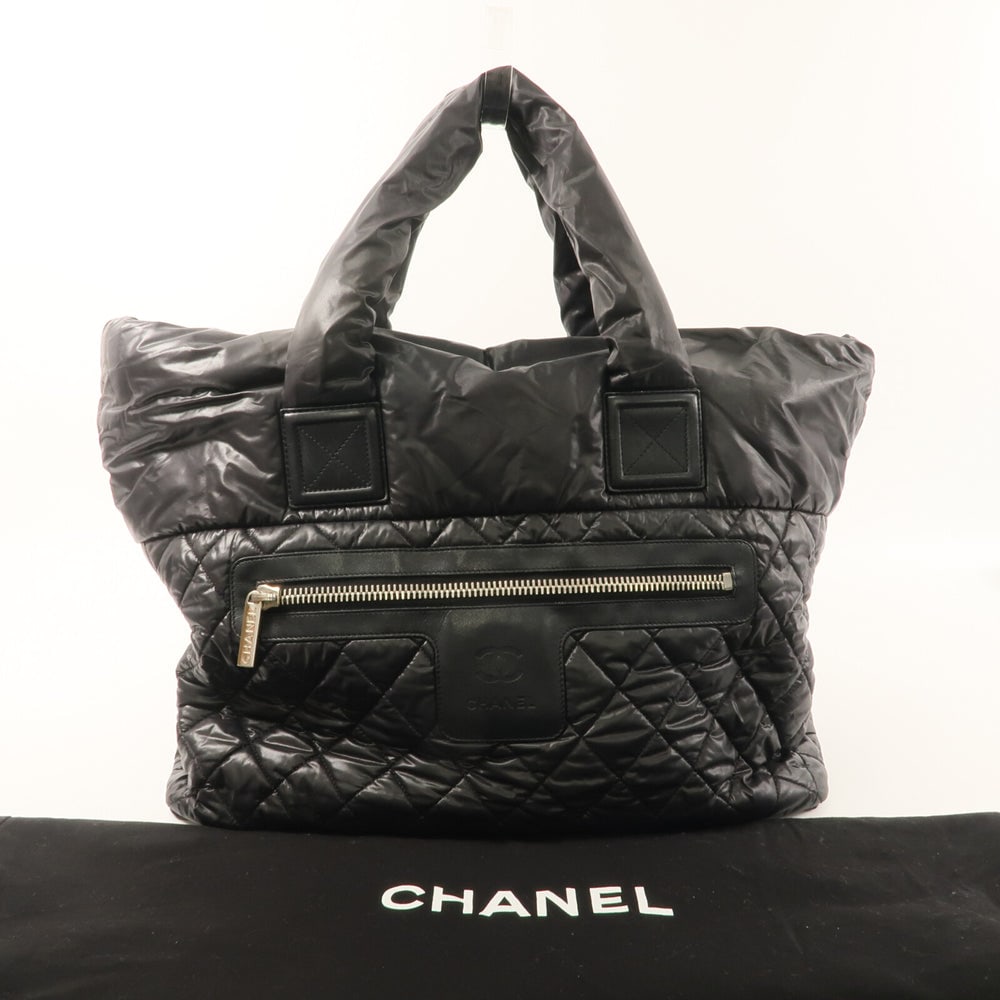 Chanel Coco Cocoon Tote Black - 11