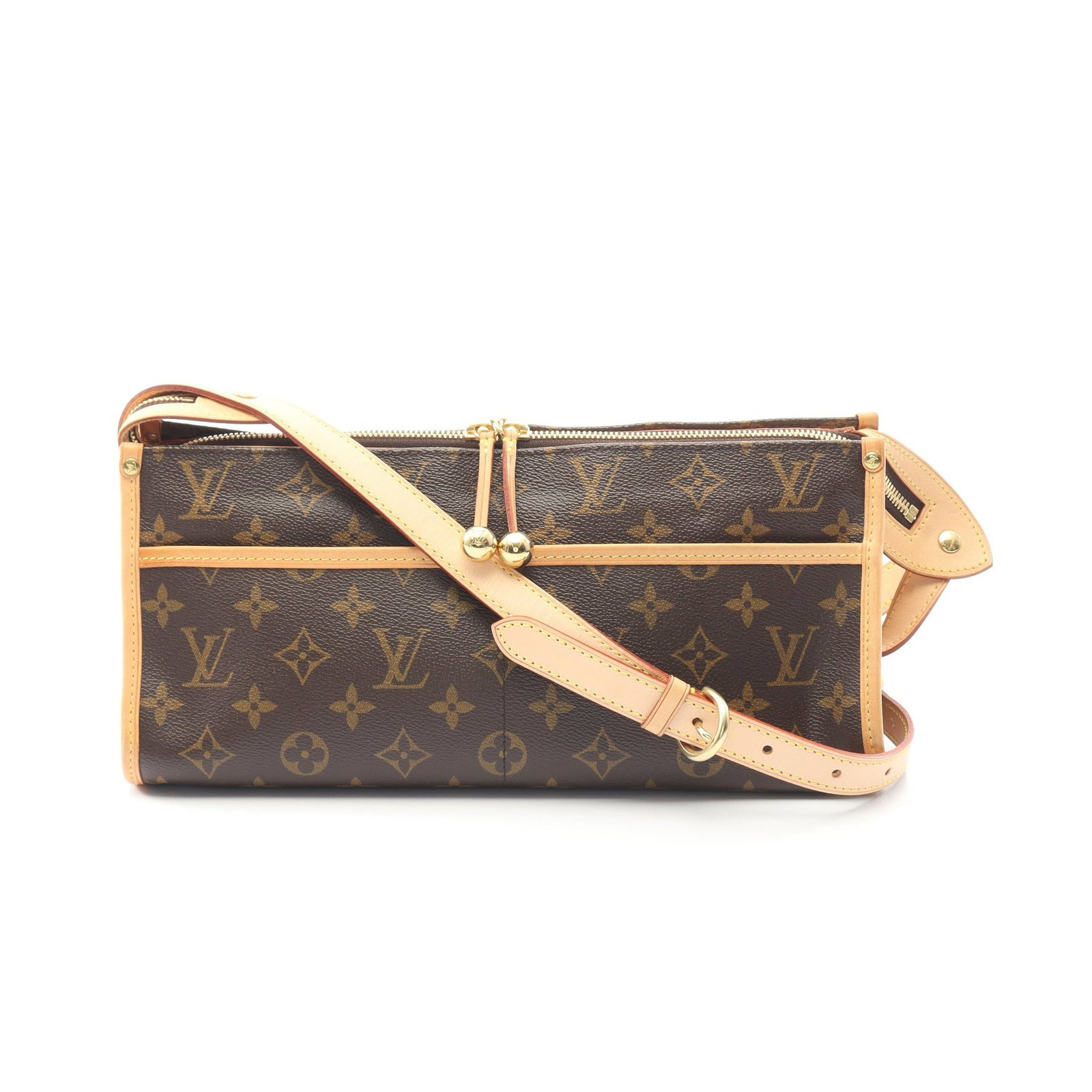 Louis Vuitton Popincourt Long: Popincourt Ron shoulder bag M40008 in Monogram PVC and leather; 31 x 14 x 12 cm.
