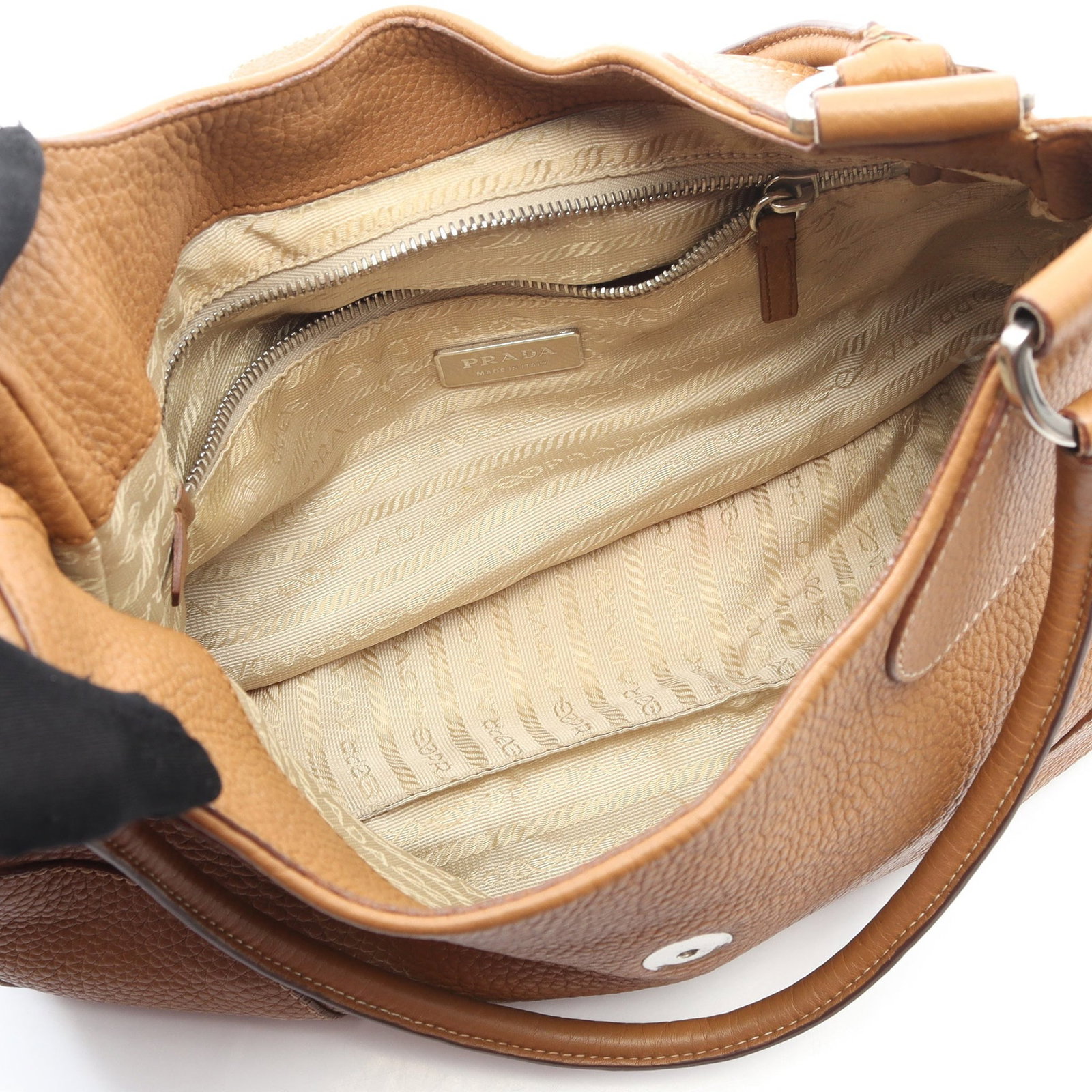 Prada Shoulder Tote Light Brown - 3