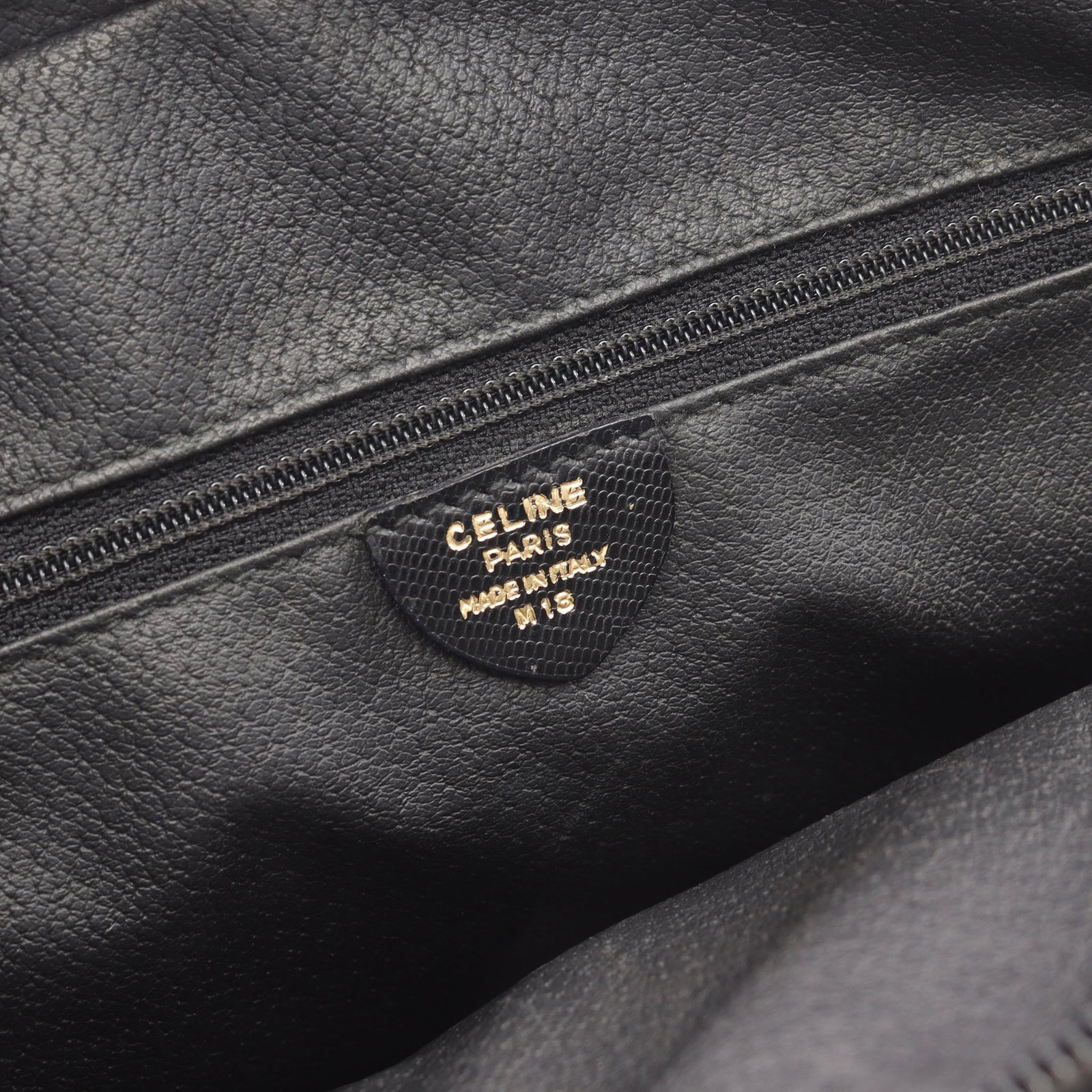 Celine Circle Logo Handbag Black - 4