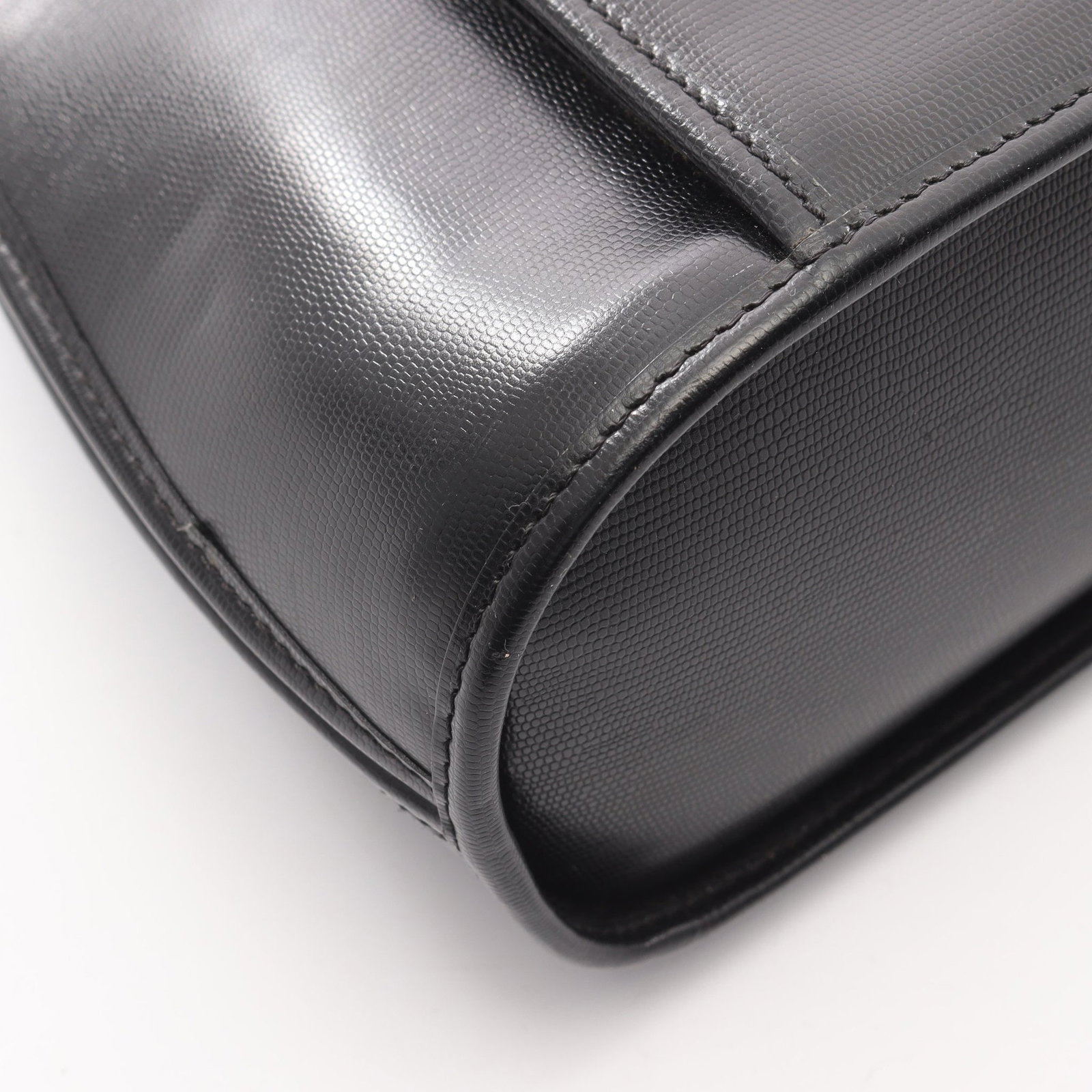 Celine Circle Logo Handbag Black - 5