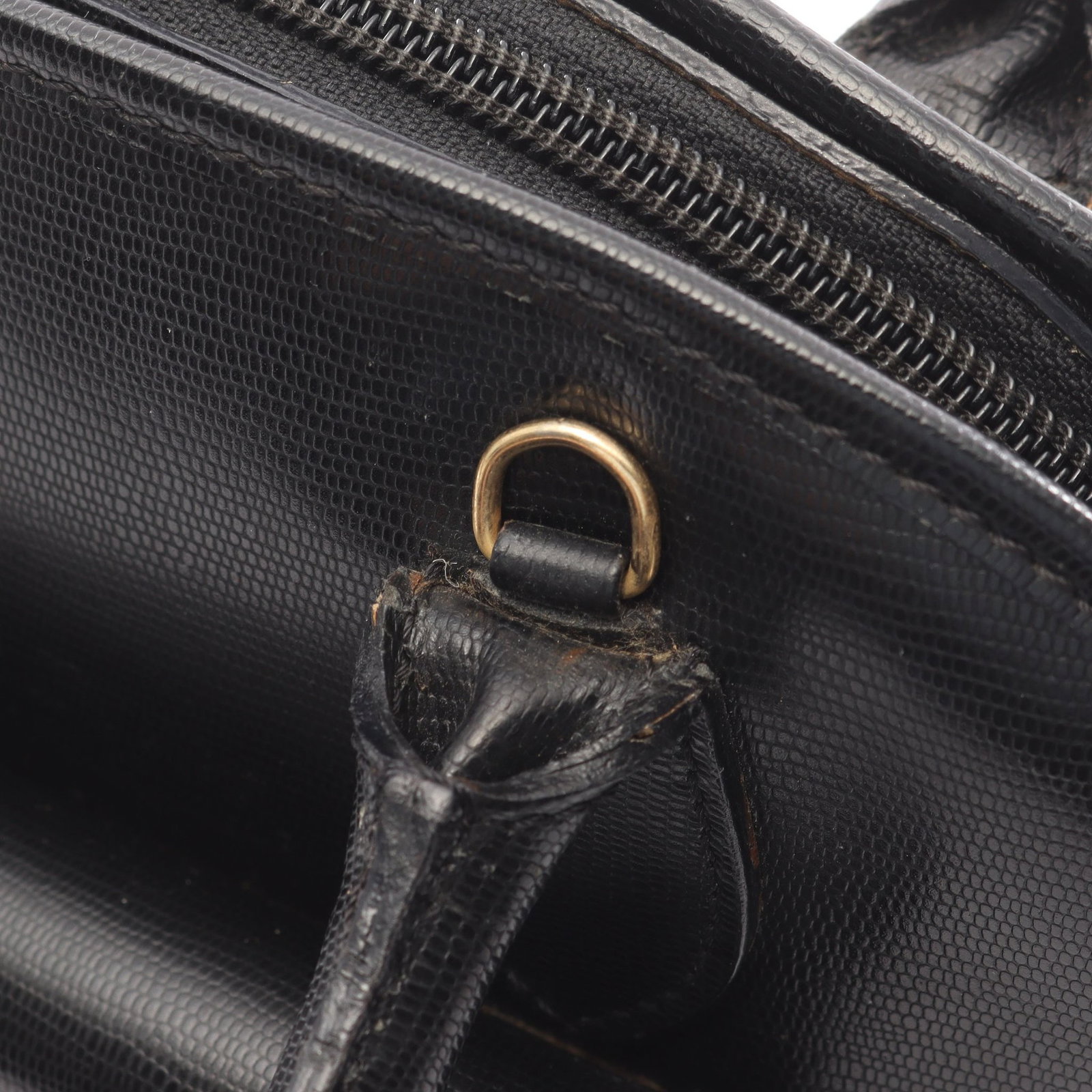 Celine Circle Logo Handbag Black - 7