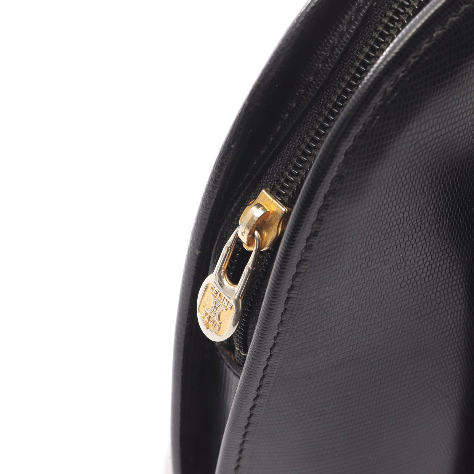 Celine Circle Logo Handbag Black - 8