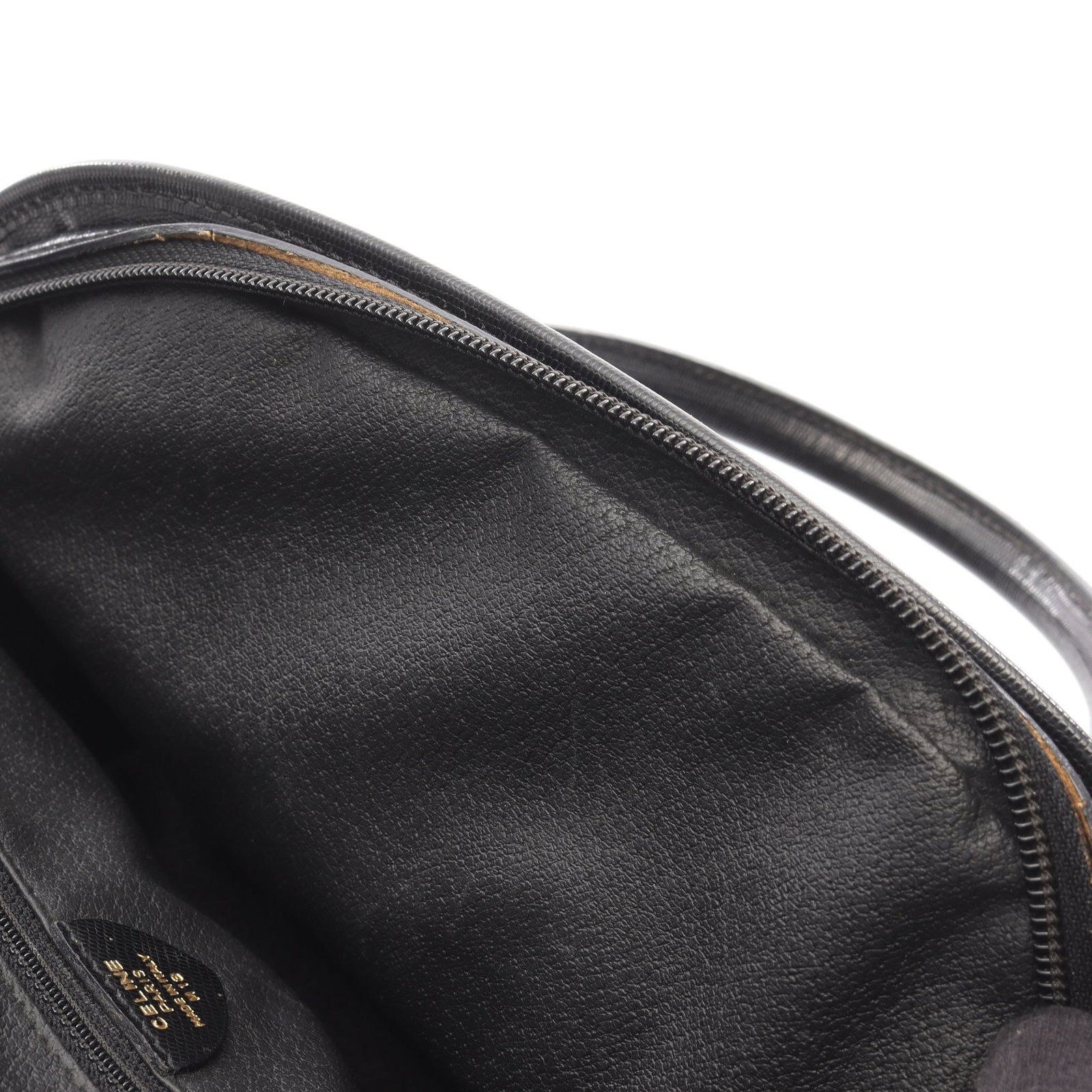 Celine Circle Logo Handbag Black - 9