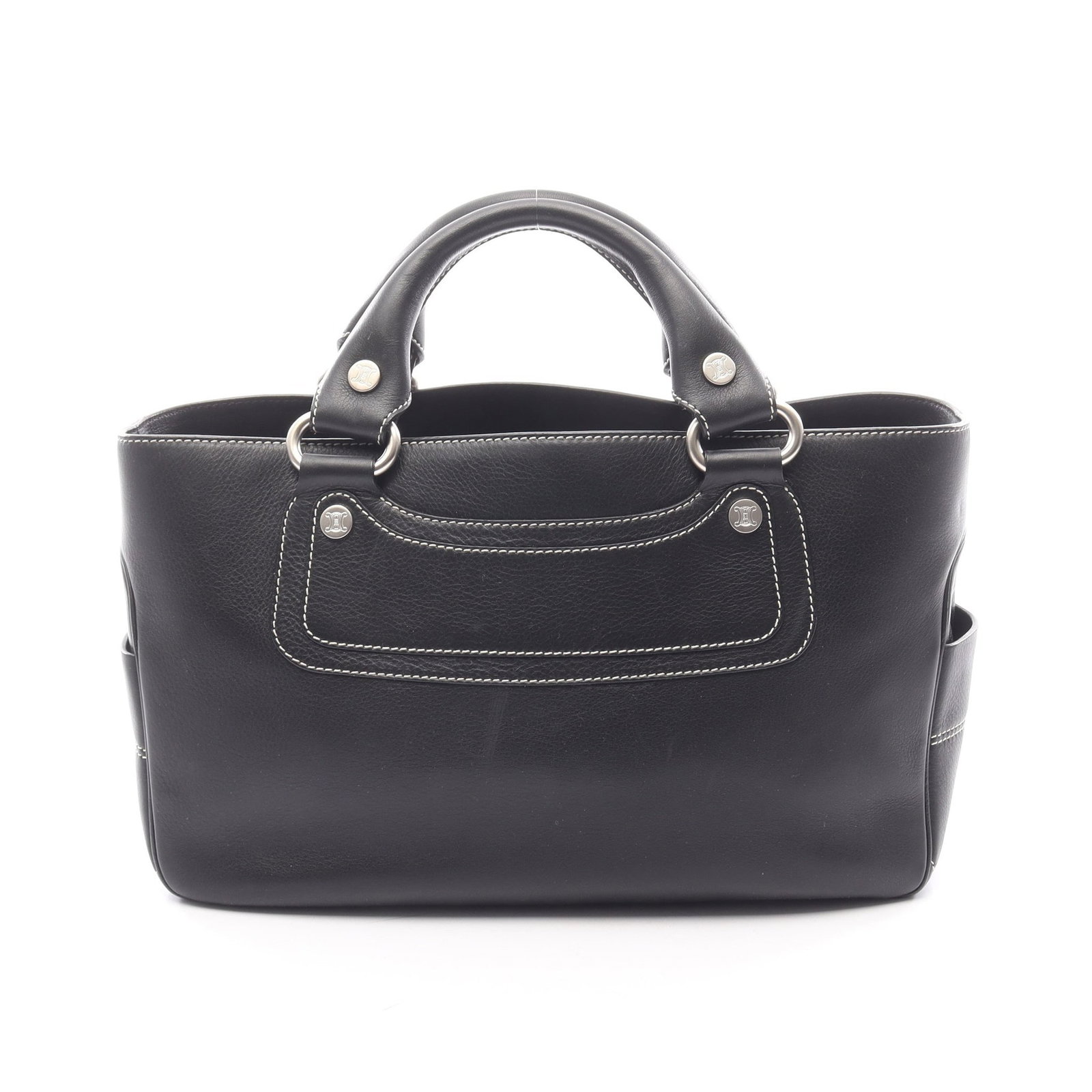 Celine Boogie Bag Black: Black Boogie bag in leather; 31.5 x 20 x 12.5 cm.