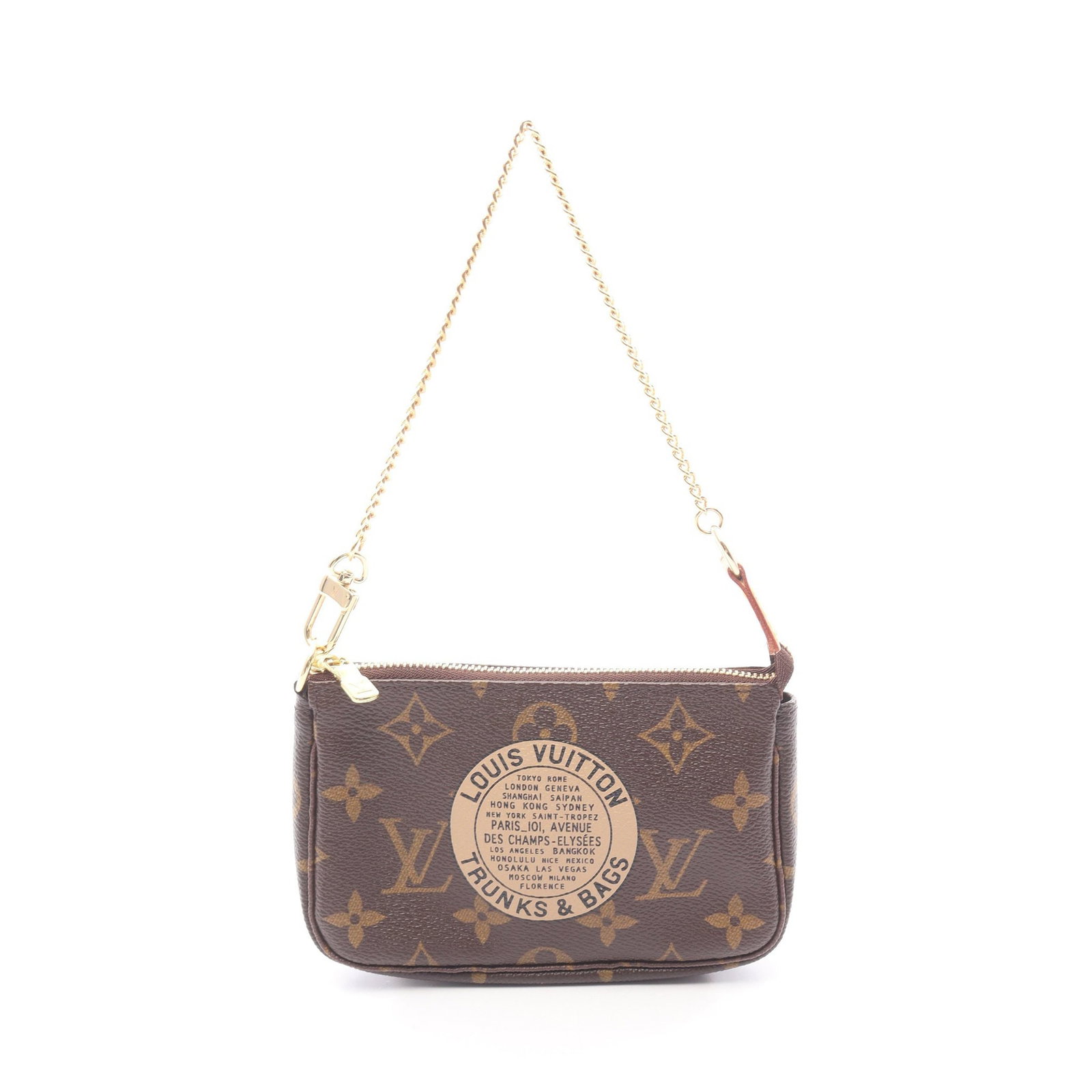 Louis Vuitton Mini Pochette T&B: Mini Pochette Accessoires M60153 in Monogram T&B PVC and leather; 15 x 9 x 2.5 cm.