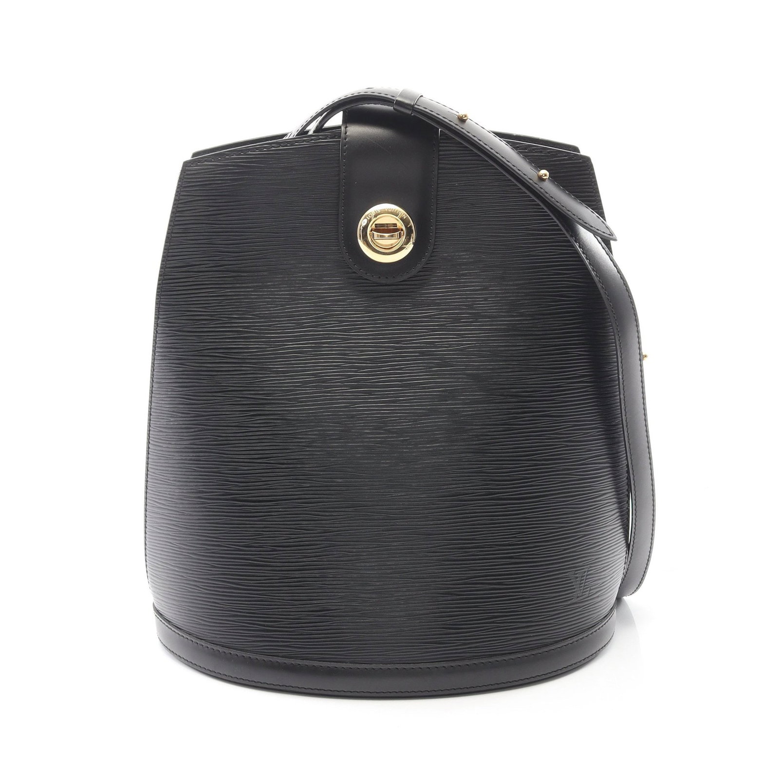 Louis Vuitton Cluny Epi Black: Cluny M52252 shoulder bag in black Epi leather; 26 x 30 x 17 cm.