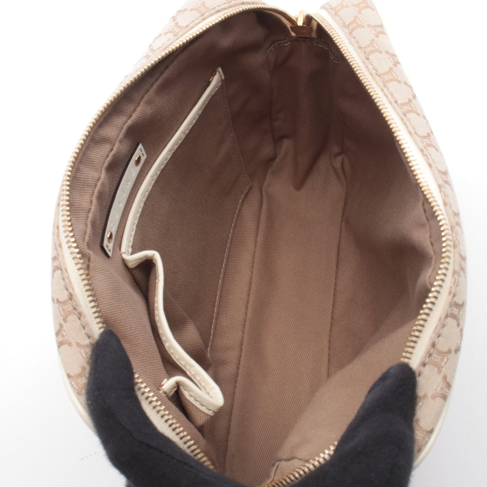 Celine Macadam Shoulder Bag Beige - 3