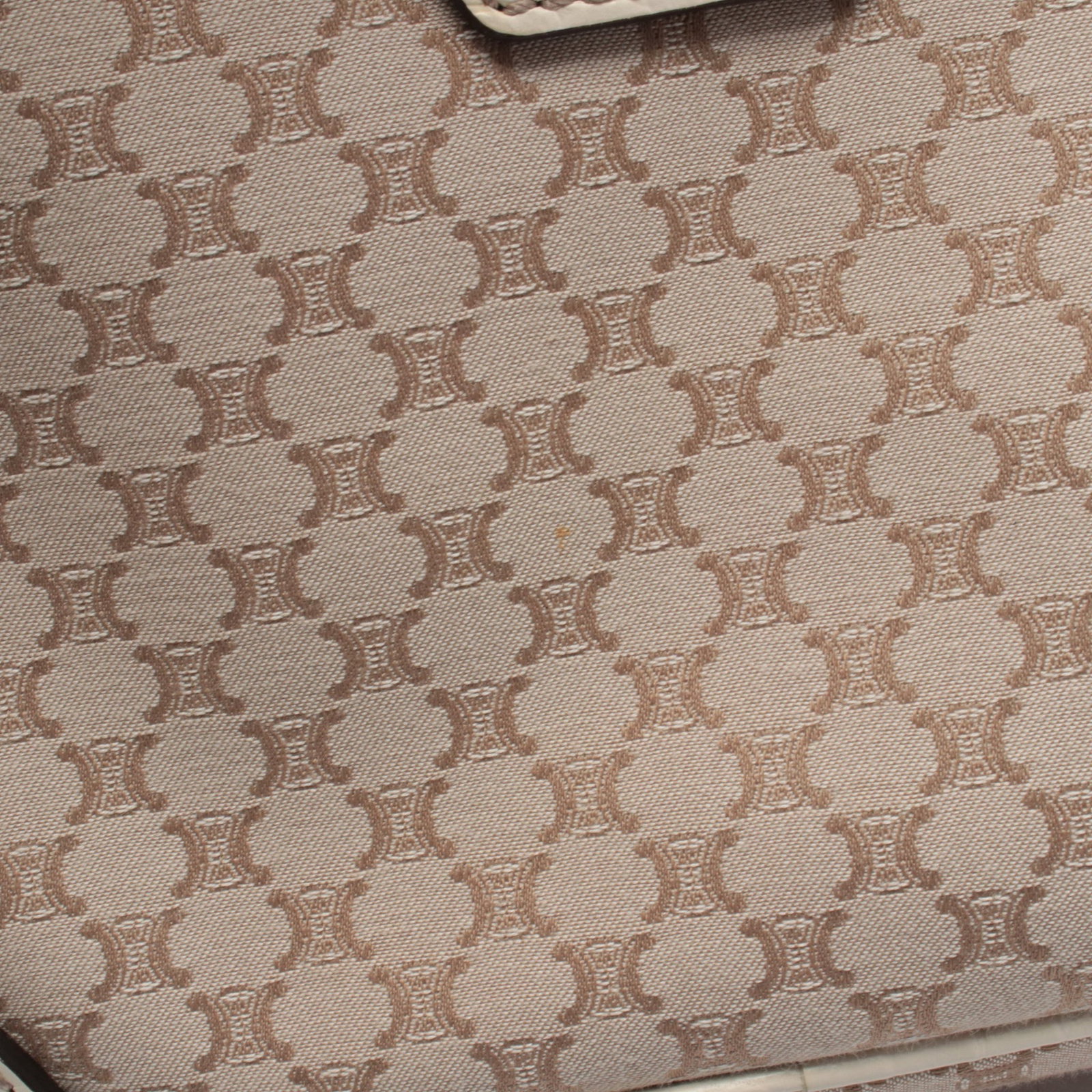 Celine Macadam Shoulder Bag Beige - 7