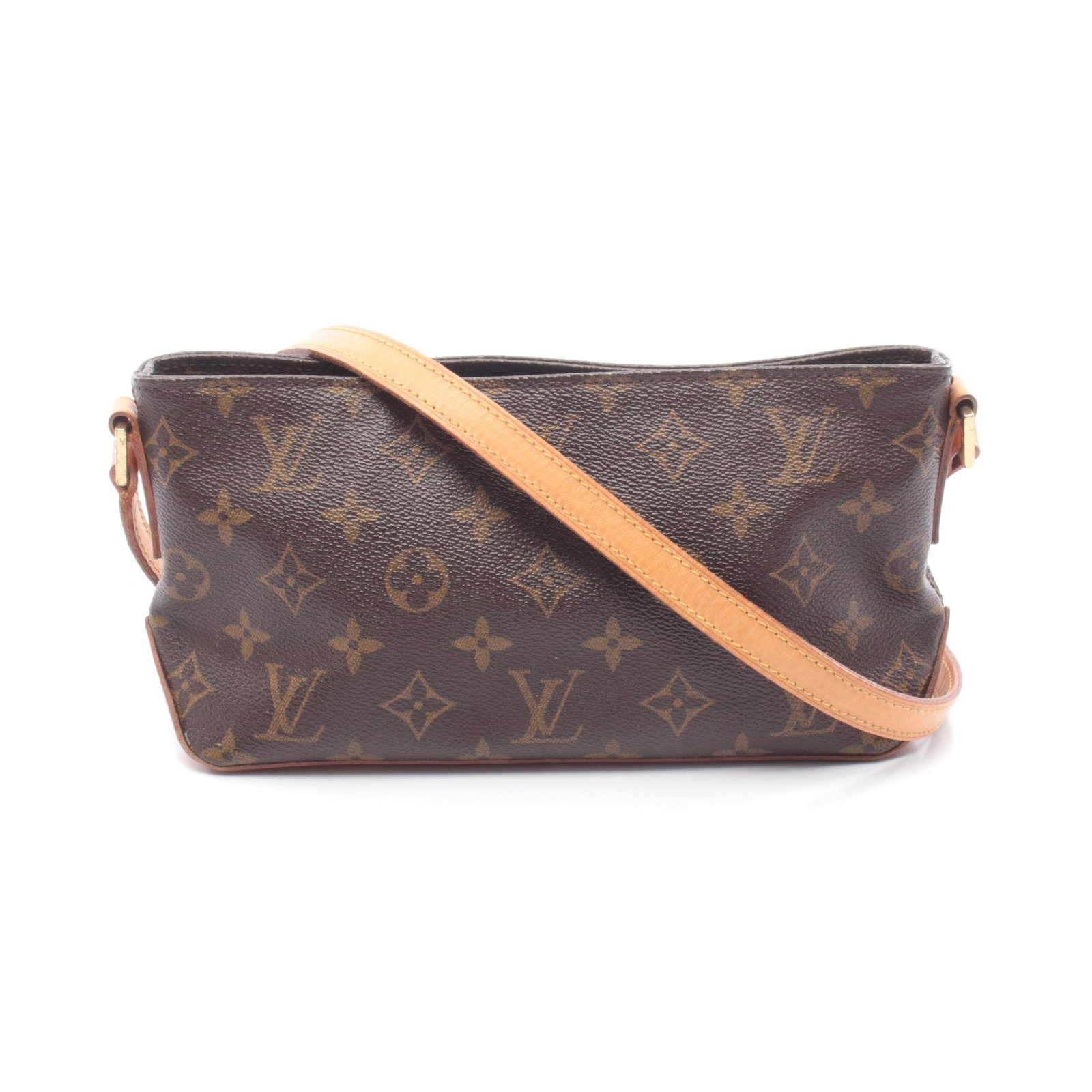 Louis Vuitton Trotteur Monogram: Trotteur shoulder bag M51240 in Monogram PVC and leather; 22 x 12 x 7 cm.