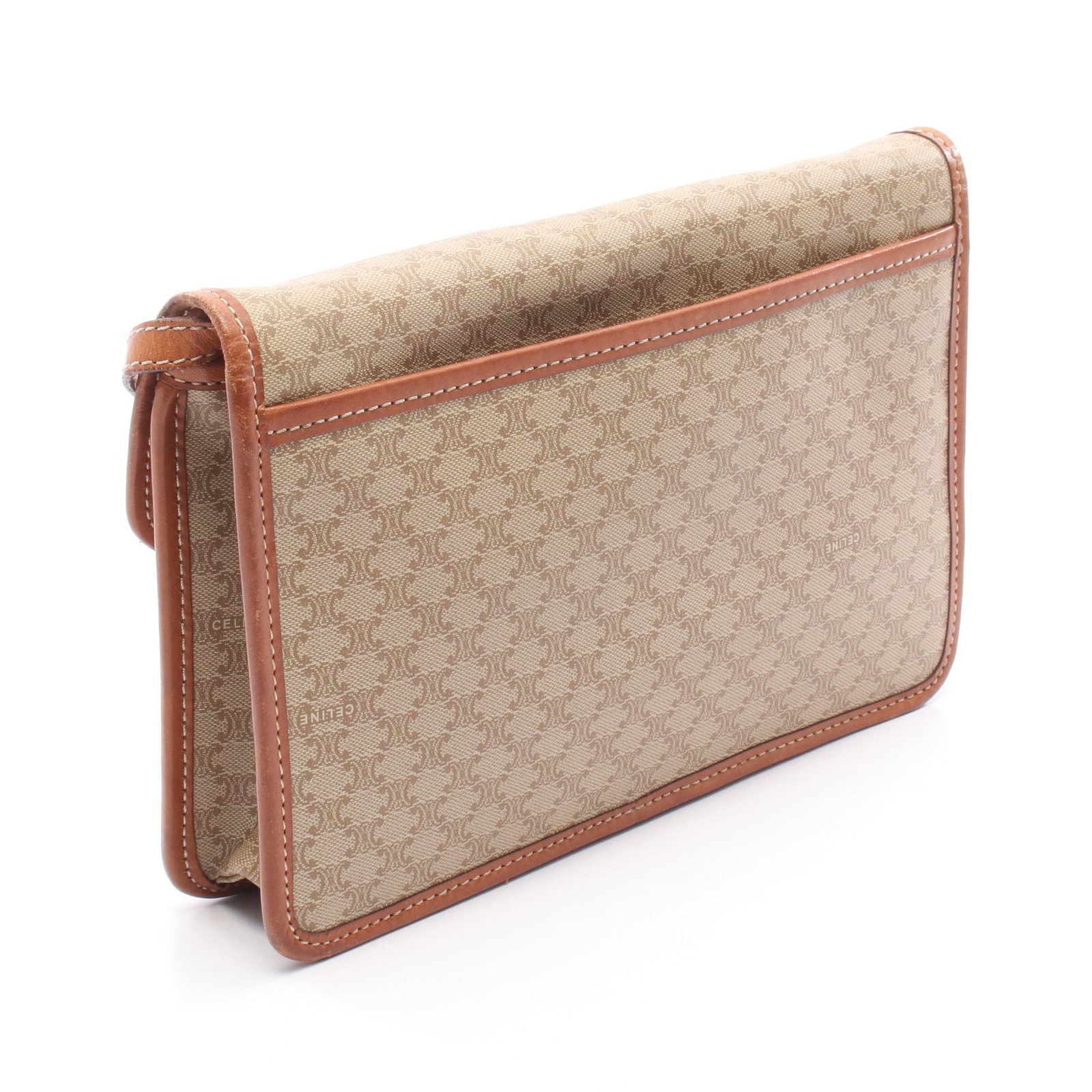 Celine Triomphe Shoulder Bag Beige - 2