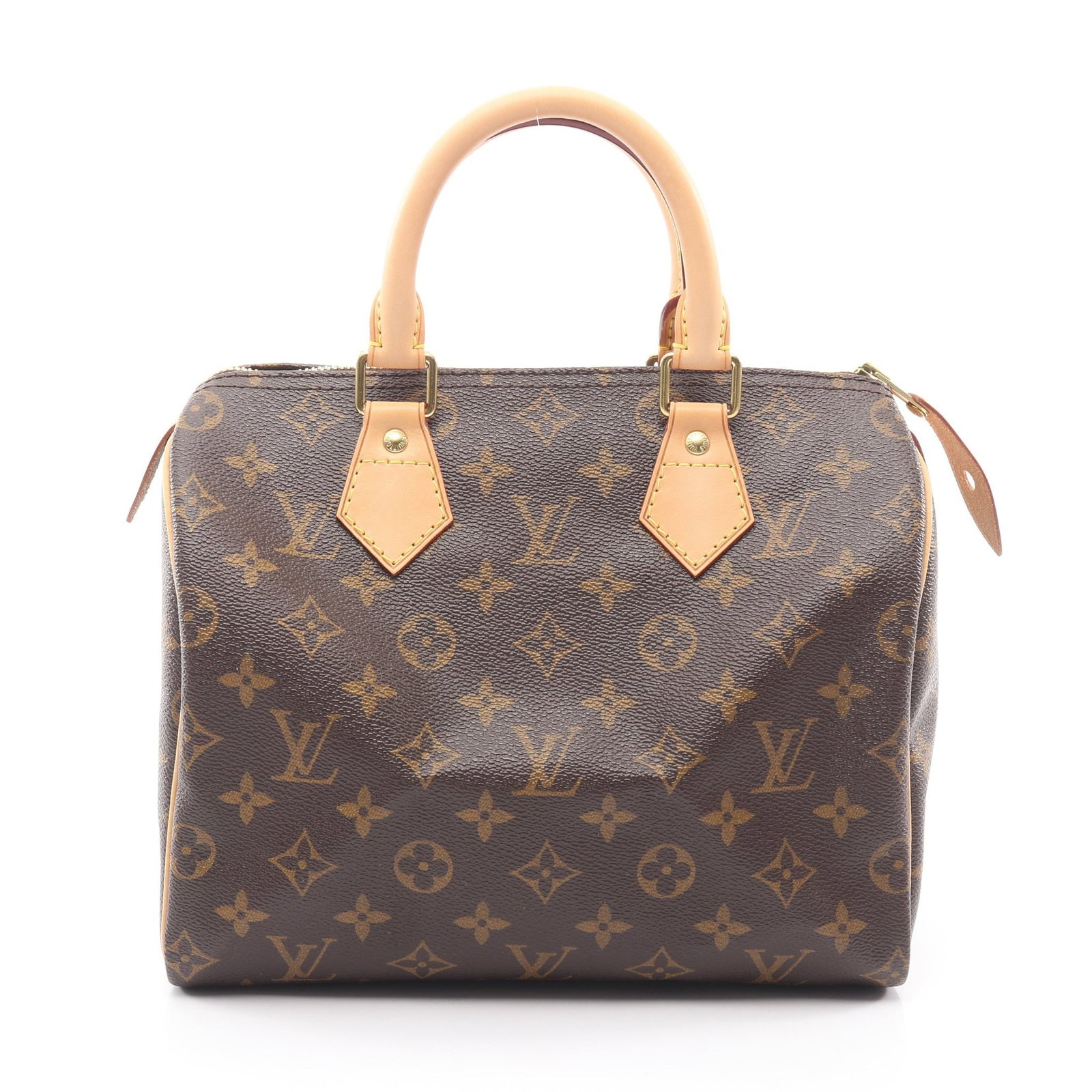Louis Vuitton Speedy 25 Brown: Speedy 25 handbag M41528 in Monogram PVC and leather; 26 x 18 x 14 cm.
