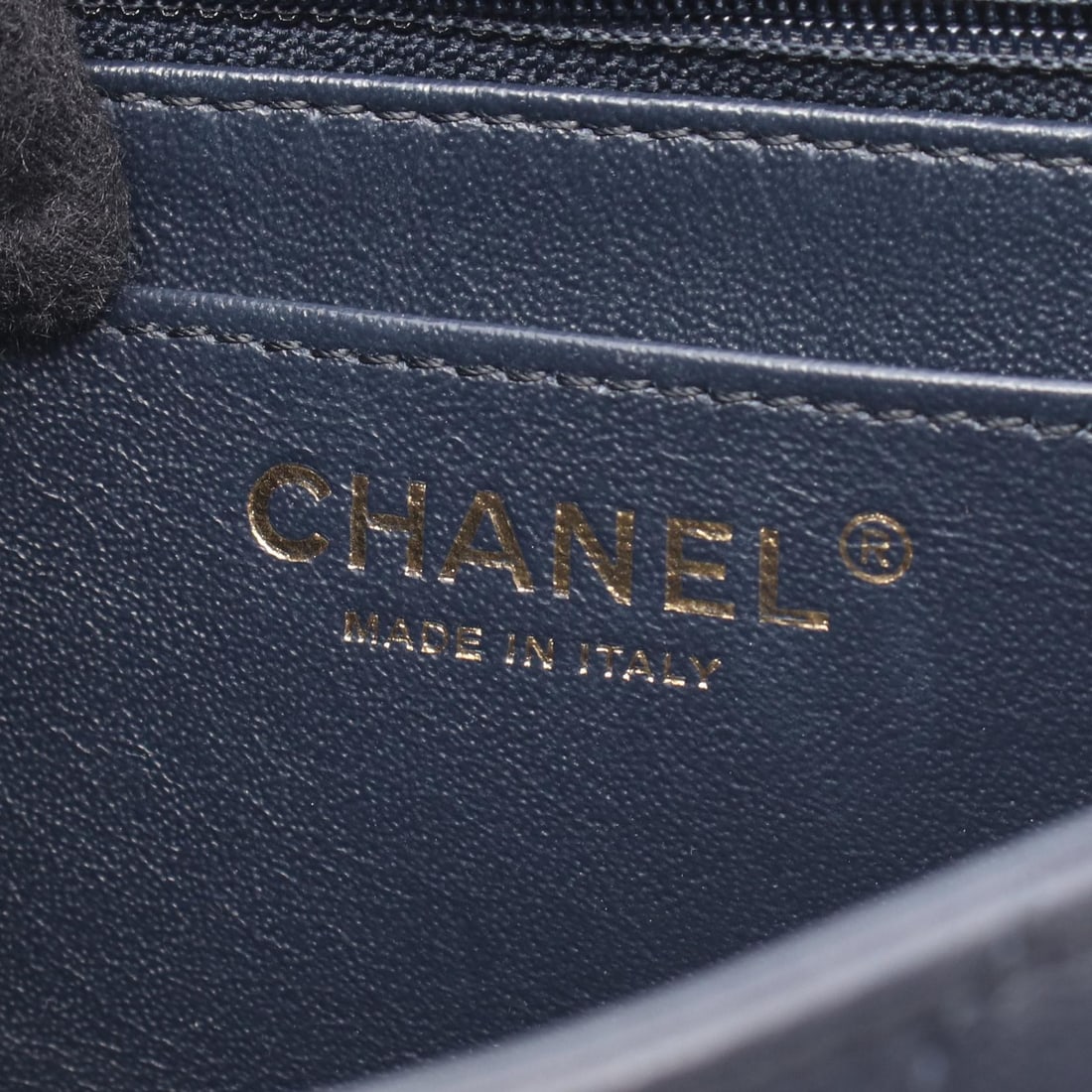 Chanel Mini Chain Bag Navy - 4