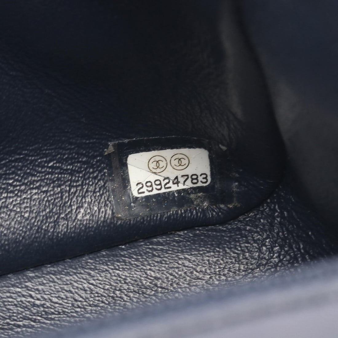 Chanel Mini Chain Bag Navy - 5