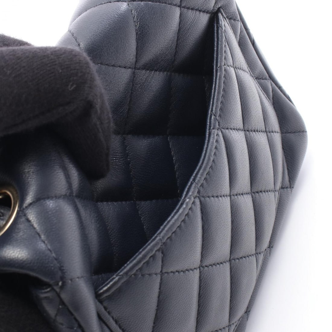 Chanel Mini Chain Bag Navy - 6