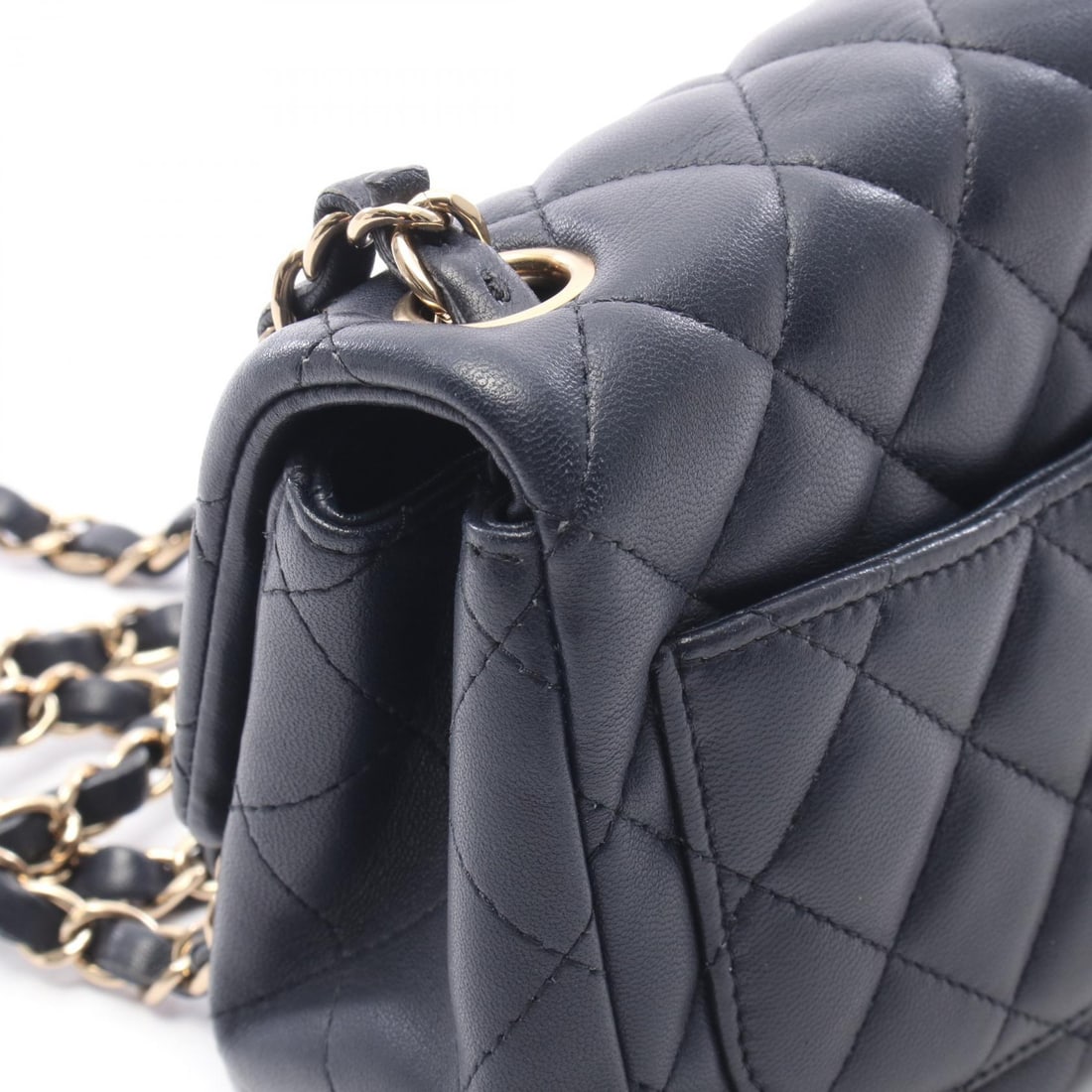 Chanel Mini Chain Bag Navy - 8
