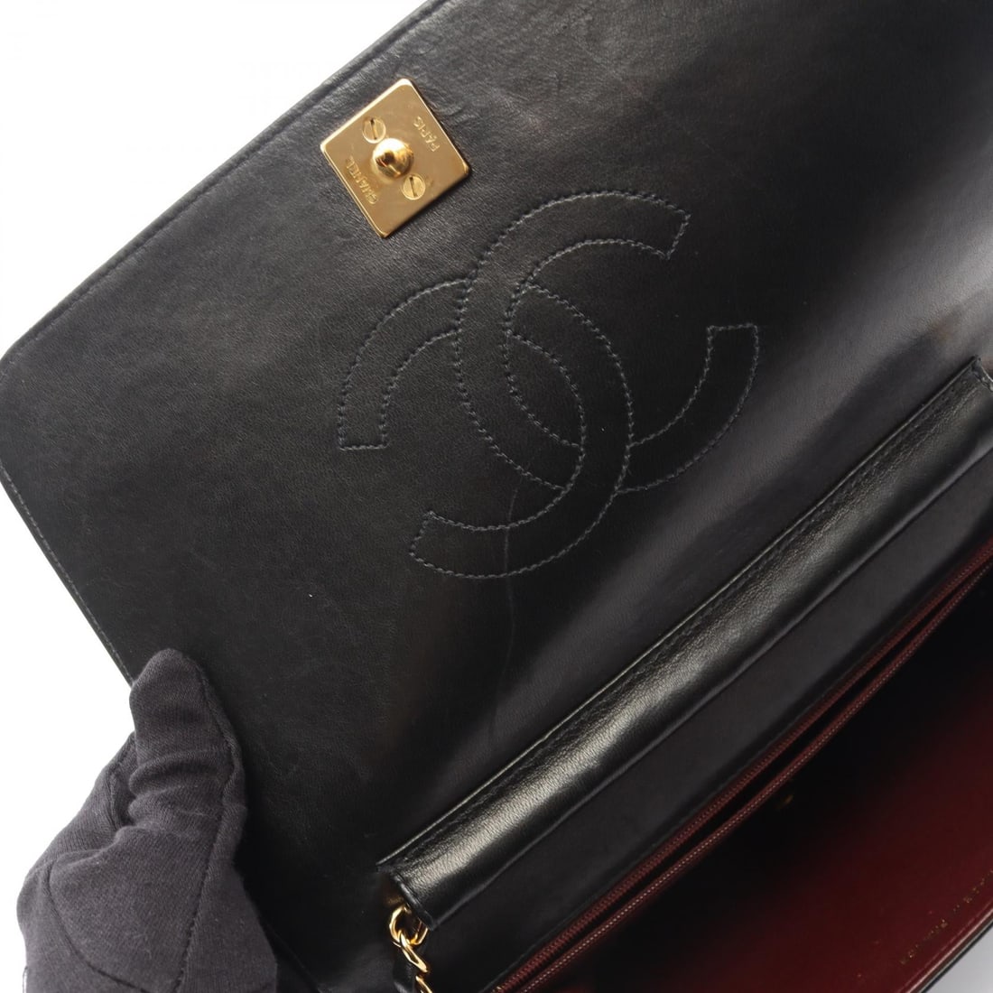 Chanel Full Flap Push Lock - 7