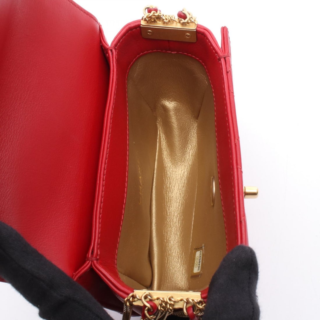 Chanel Mini Chain Bag Red - 3