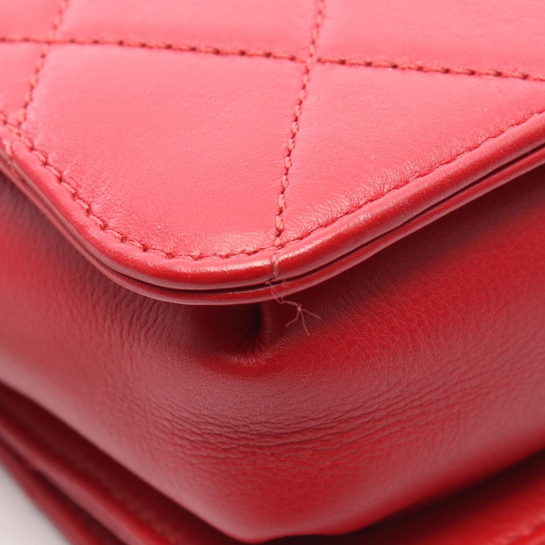 Chanel Mini Chain Bag Red - 9