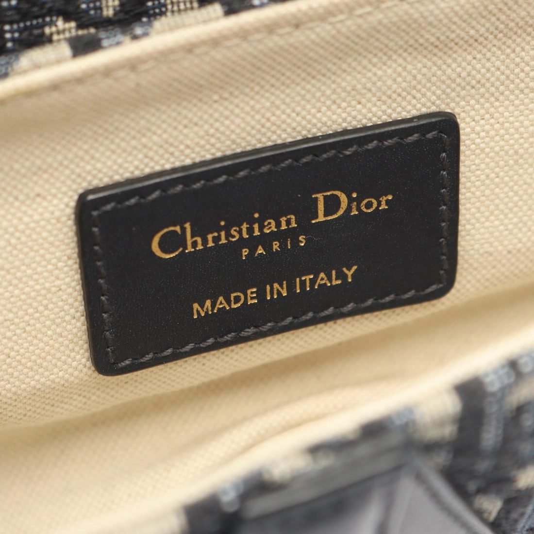 Dior Saddle Mini 2Way Beige Navy - 4