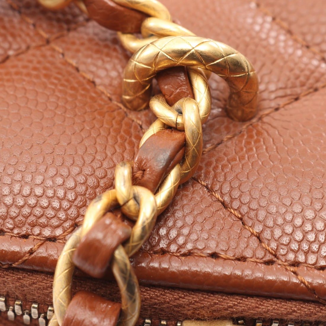 Chanel Vanity Chain Bag Brown - 10