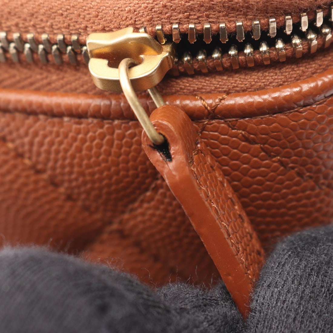 Chanel Vanity Chain Bag Brown - 8