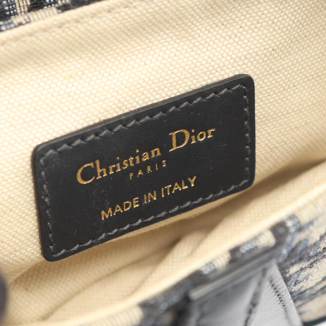 Dior Saddle Mini Beige Navy - 4