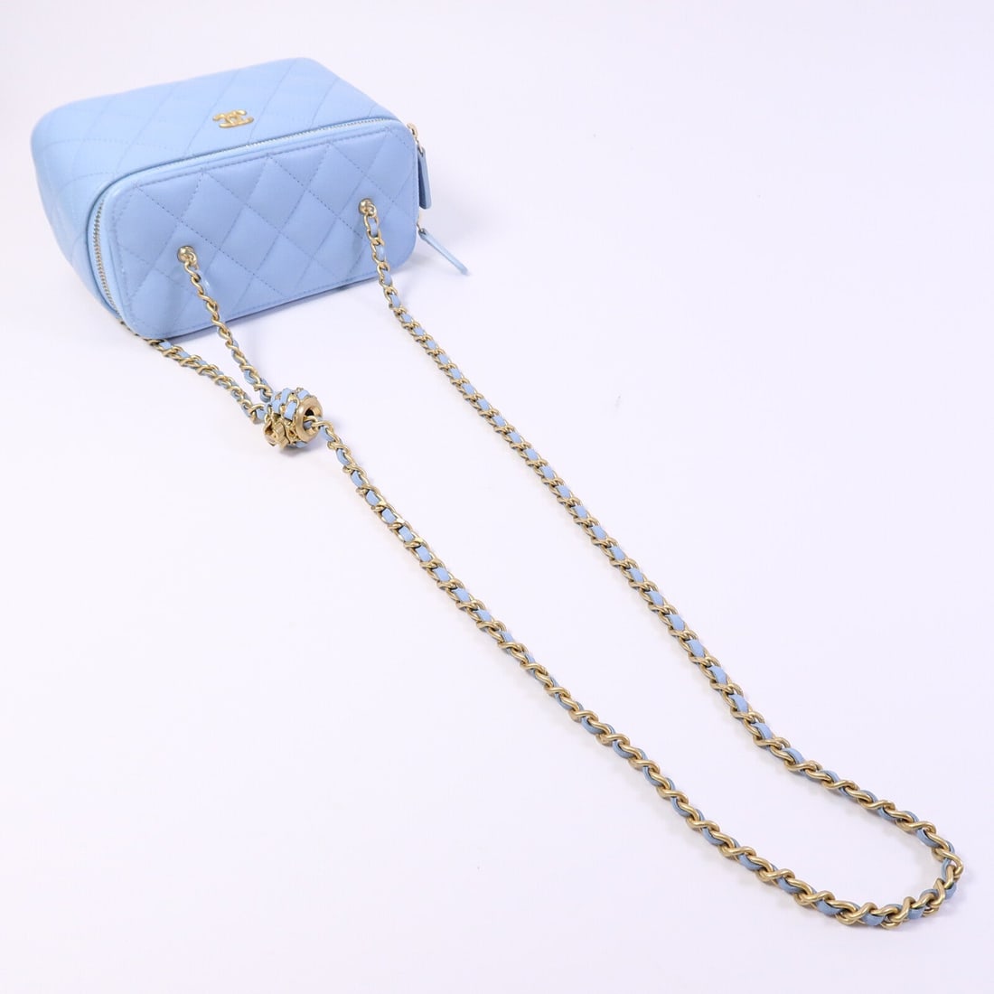 Chanel Vanity Case Blue - 11