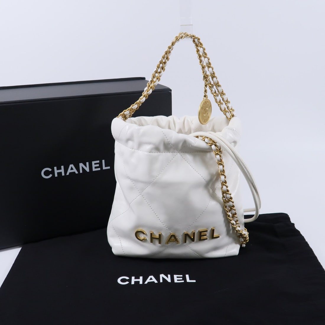 Chanel 22 Mini White - 9