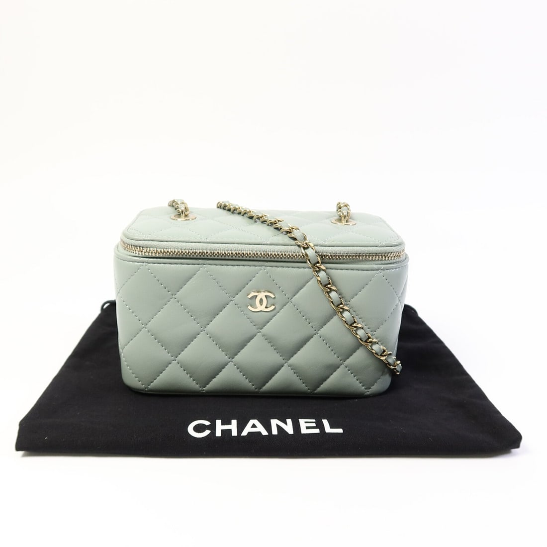 Chanel Vanity Case AP1341 Green - 10