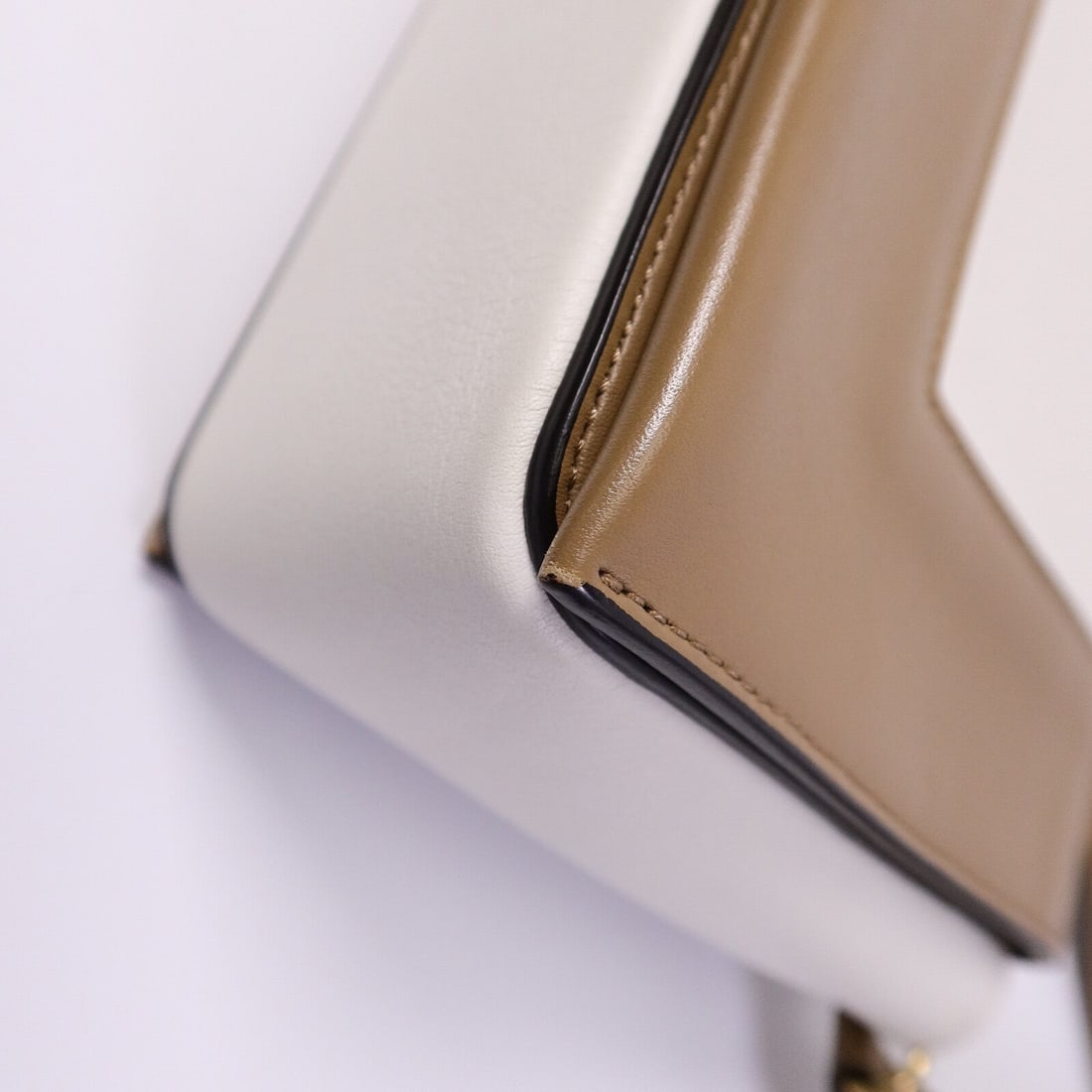 Celine Frame Bag White Beige - 13
